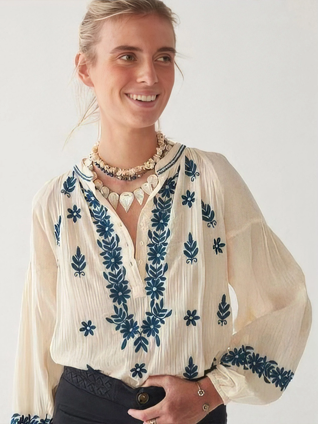 blusa bambula colección primavera muss brand