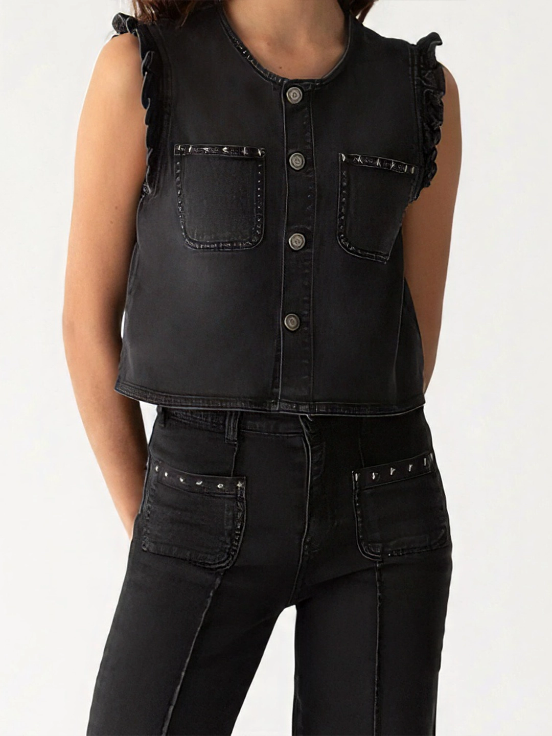 chaleco tachas estrella colección primavera muss brand